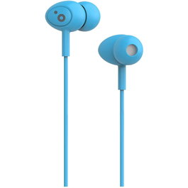 Sunstech Auriculares Intrauditivos Pops con Micrófono Jack 3.5 mm Azules